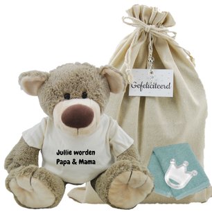 Knuffel Beer Bella Jullie worden papa en mama Knuffel Beer Bella Jullie worden papa en mama