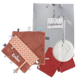 Knuffeldoekje Snoozebaby Rust Dusty Rose met naam Knuffeldoekje Snoozebaby Rust Dusty Rose met naam