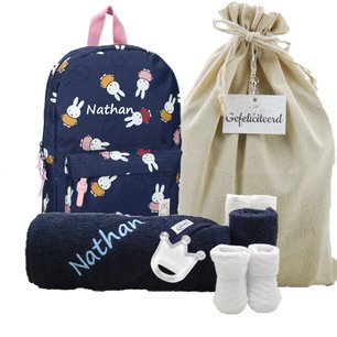 Nijntje Rugtas Miffy Little Explorer boy met naam Nijntje Rugtas Miffy Little Explorer boy met naam