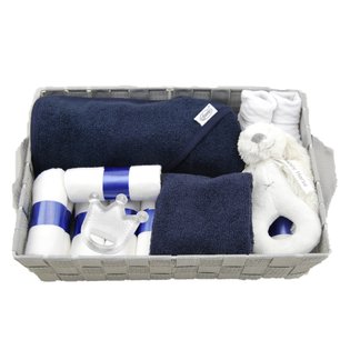 Babymand zwanger badcape navy blue Babymand zwanger badcape navy blue