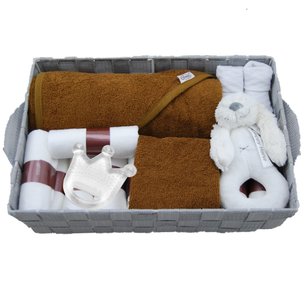 Babymand zwanger badcape brown clay Babymand zwanger badcape brown clay