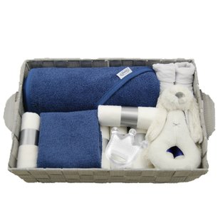Babymand zwanger badcape silk blue Babymand zwanger badcape silk blue