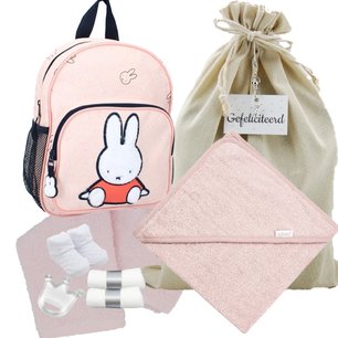Nijntje Rugtas Miffy Sweet and Furry Pink badcape roze Nijntje Rugtas Miffy Sweet and Furry Pink badcape roze