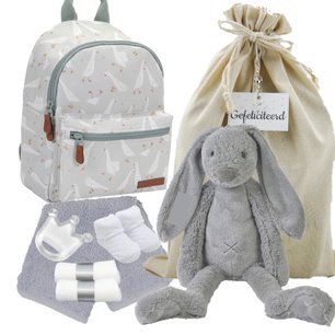 Rugtas groen-grijs met Happy Horse Rabbit Richie Grey Rugtas groen-grijs met Happy Horse Rabbit Richie Grey