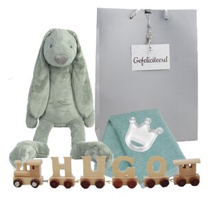 Houten naamtreintje Rabbit Richie Stonegreen Houten naamtreintje Rabbit Richie Stonegreen