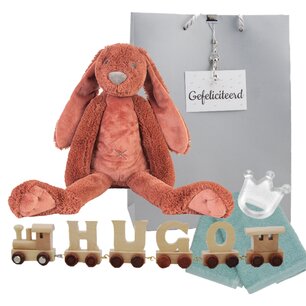 Houten naamtreintje Rabbit Richie Rusty Houten naamtreintje Rabbit Richie Rusty