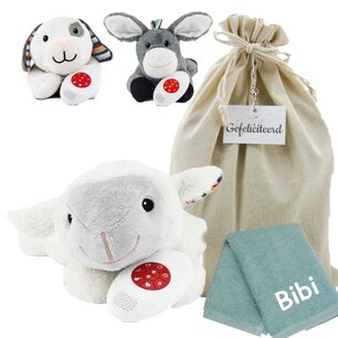 Knuffel Zazu Heartbeat met naam op monddoekje Knuffel Zazu Heartbeat met naam op monddoekje