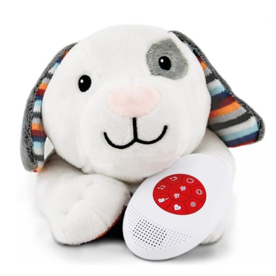 Knuffel Heartbeat Dex Hondje Kraamcadeau Badcape met naam
