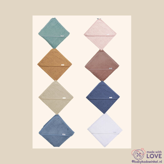 Badcape Babycadeau met logo