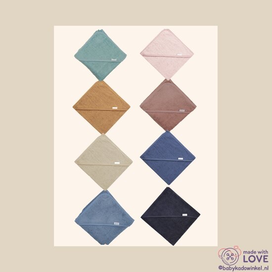 Slab oma en opa babycadeau met badcape