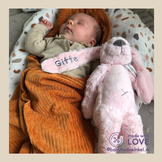 Knuffel Rabbit Richie Kraamcadeau met naam