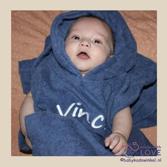 Babyponcho Kraamcadeau met naam
