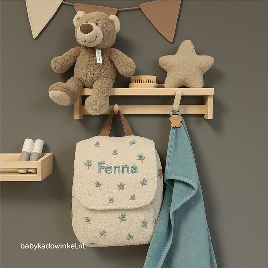 Rugtas Babycadeauset Jollein Teddy Lovely met naam