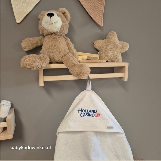 Badcape Babycadeau met logo