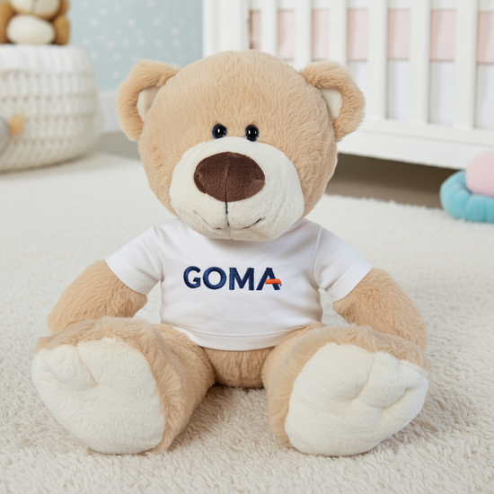 Knuffel Boris Baby Cadeau met logo