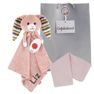 Knuffeldoekje Heartbeat Rabbit Becky met naam Knuffeldoekje Heartbeat Rabbit Becky met naam
