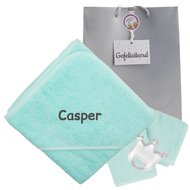 Badcape mint XXL met naam Badcape mint XXL met naam