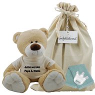 Knuffel Beer Boris 45 cm Jullie worden papa en mama Knuffel Beer Boris 45 cm Jullie worden papa en mama