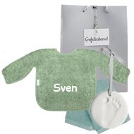 Mouwslab Funnies stonegreen met naam
