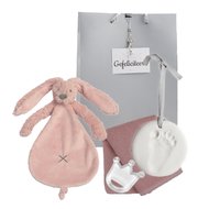 Knuffeldoekje rabbit richie old pink
