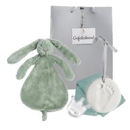 Knuffeldoekje Rabbit Richie stonegreen