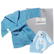 Badjasje Funnies babyblauw Badjasje Funnies babyblauw