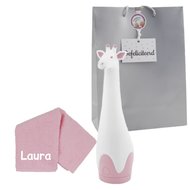 Baby Nachtlampje Zazu Gina Giraf Roze met naam Baby Nachtlampje Zazu Gina Giraf Roze met naam