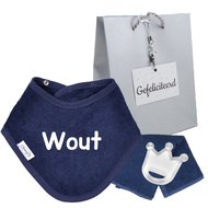 Slab Bandana Funnies navy blue met naam Slab Bandana Funnies navy blue met naam