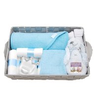 Babymand zwanger badcape babyblauw Babymand zwanger badcape babyblauw