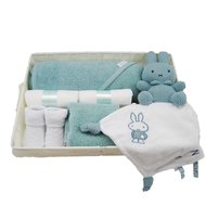 Babymand zwanger badcape stonegreen en nijntje knuffeldoekje Babymand zwanger badcape stonegreen en nijntje knuffeldoekje