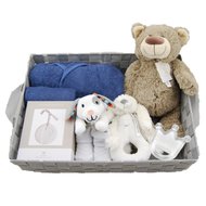 Babymand zwanger XXL badjasje silk blue Babymand zwanger XXL badjasje silk blue