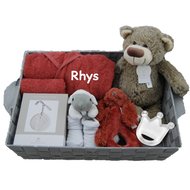 Babymand XXL badjasje copper met naam Babymand XXL badjasje copper met naam