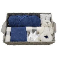 Babymand zwanger badjasje silk blue Babymand zwanger badjasje silk blue