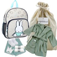 Nijntje Rugtas Miffy Sweet and Furry Grey badjasje stonegreen Nijntje Rugtas Miffy Sweet and Furry Grey badjasje stonegreen