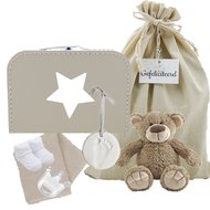 Babykoffertje cream zwanger cadeau