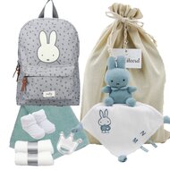Nijntje Rugtas Funny Days Grey met knuffeldoekje stonegreen Nijntje Rugtas Funny Days Grey met knuffeldoekje stonegreen