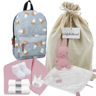 Nijntje Rugtas Miffy Little Explorer met knuffeldoekje roze Nijntje Rugtas Miffy Little Explorer met knuffeldoekje roze