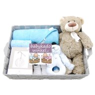 Babymand zwanger XXL badcape babyblauw Babymand zwanger XXL badcape babyblauw
