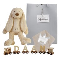 Houten naamtreintje Rabbit Richie Cream Houten naamtreintje Rabbit Richie Cream