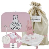 Babykoffertje roze met nijntje roze met naam Babykoffertje roze met nijntje roze met naam
