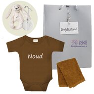 Rompertje brown clay met naam Rompertje brown clay met naam
