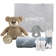 Babytas Grijs met naam Babytas Grijs met naam