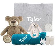 Babytas Lake Green met naam Babytas Lake Green met naam