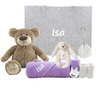 Babytas Lavendel met naam Babytas Lavendel met naam