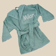 Badjas Stone-Green met naam