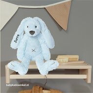 Knuffel Rabbit Richie Blue met naam