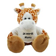 Funnies Knuffel Giraf 45 Cm Je Wordt Mama Bedrukt funnies kopen in de aanbieding