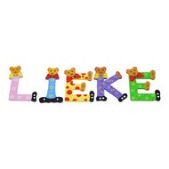 Houten Letters Beren 9 cm