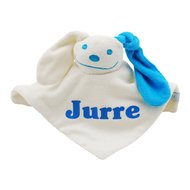 Funnies Knuffeldoekje Turquoise Met Naambedrukking funnies kopen in de aanbieding