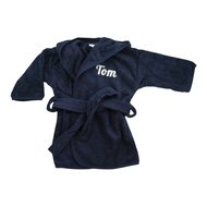 Badjasje navy blue met naam